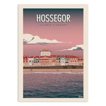 Affiche 30x40 cm - Hossegor - Turo Memories Studio