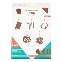 Coupons Feuille de cuir végétal A4 5 pièces