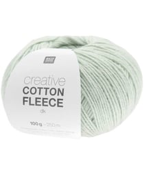 Pelote de coton Creative Cotton Fleece dk - 100 GR - Rico Design 12 Vert Menthe