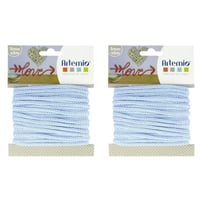 2 fils à tricotin 5 mm x 5 m - bleu pastel