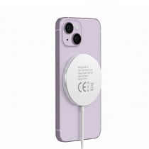 Mayaxess Chargeur Magsafe pour iPhone 14 Plus 15W Magnétique Blanc