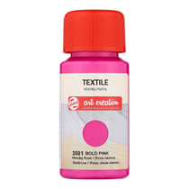 Peinture pour textile soie - rose intense - Talens Art Creation - 50ml