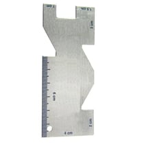 Réglette à ourlet en aluminium 38mm