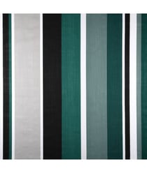 Tissu coton enduit rayé de 160 cm de largeur Vert vendu par 50 cm