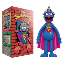 1, Rue Sésame - Figurine Supersize Super Grover 36 cm - Super7