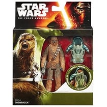 Figurine star wars chewbacca avec armure 10 cm - episode vii - hasbro - b3891
