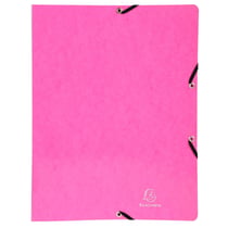Classeur à élastiques 2 anneaux 15mm Iderama - A4 - Rose - x 20 - Exacompta