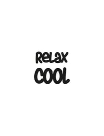 Dies de découpe texte "Cool" "Relax"  ARTEMIO