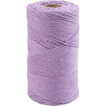 Cordon pour macramé, L : 198 M, d 2 mm, violet, 330 gr/ 1 rouleau