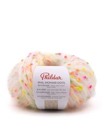 Phil Mohair Dots – Pelote mohair fantaisie Phildar 50 g Fluo
