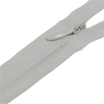 Fermeture invisible non séparable ajustable - gris mer nord