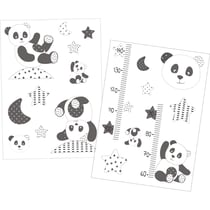 Stickers muraux 70x50cm en Adhésif gris