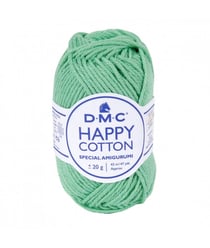 Pelote de 20Gr - coton spécial Amigurumi HAPPY COTTON - PPSC - Oeko Tex- Dmc 782 Vert