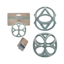 Balle Sensorielle en Silicone Bleu pour Bébé - Jouet Éducatif et Sain