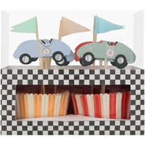 Kit 24 Caissettes et Déco Voitures de Course