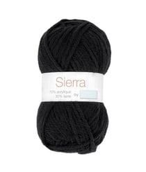Pelote de laine à tricoter Tricot SIERRA - Distrifil 585 Noir