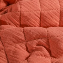 Tissu Double gaze Matelassée Marsala