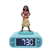 Réveil avec veilleuse Vaiana en 3D