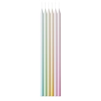 Bougie ombrée - 15,3cm - lot de 24 - arc-en-ciel