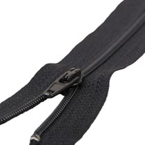 Fermeture fine à glissière non séparable polyester marine foncé spirale 4mm