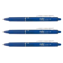 Lot de 3 stylos roller rétractables effaçables Frixion Ball Clicker 0,7 mm Pilot