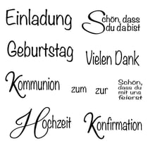 Clear Stamp "Anlass 1", 96,5x91x3,2mm