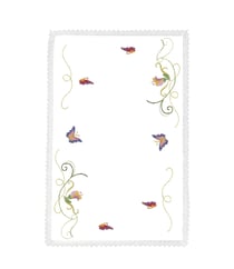 Kit surnappe à broder point variès Fleurs et papillons