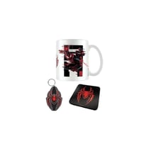 Marvel - Set mug, sous-verre et porte-clés Spider-Man Miles Morales Web Glitch