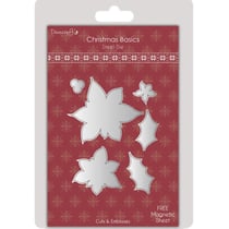 Dovecraft - Matrice découpe (Die) Dovecraft Poinsettia de Noel 6 pièces