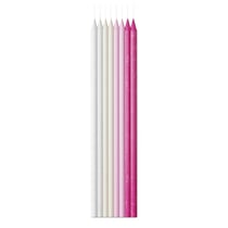 Bougie - 14,5cm - lot de 24 - roses
