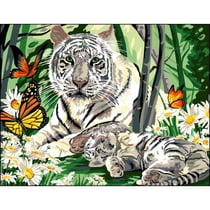 Princesse - Canevas antique Un petit coin de paradis 50x65cm