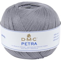 Pelote de laine - 100% coton - Gris - 5414 - DMC - Petra - Longues fibres
