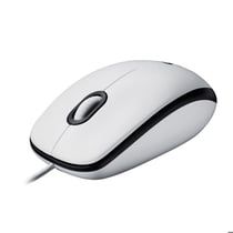 Souris Logitech M100 - plastique recyclé - 910-006764 - Blanc - 1000 dpi