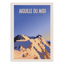 Affiche 50x70 cm - Aiguille du Midi - Turo Memories Studio