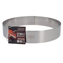 Cercle à mousse inox H 4,5 cm Ø 24 cm