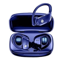 Ecouteurs Bluetooth Réduction De Bruit LED Affichage Double Batterie Bleu YONIS