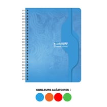 Cahier - 17x22(cm) - Grands carreaux - 100 pages - couverture en carton - Spirale - Clairefontaine - Calligraphe