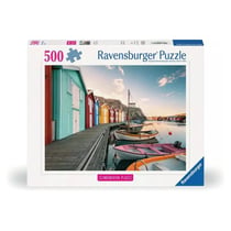 500p puzzle Maisons flottantes en Suede - Nathan Jeux - Bleu