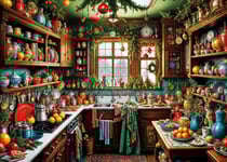 Puzzle 1500 pièces - Cuisine Rustique de Noël - Bluebird Puzzle