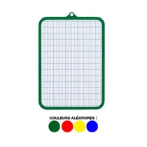 Ardoise - Blanche - 2 faces - 28x16,5cm - Effaçable - Scolaire - Wonday