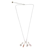 Collier à intentions du jour "Bonheur et Gratitude" argenté - Omsaé