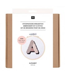 Kit de broderie Mini Alphabet - Rico Design Blanc