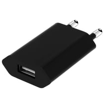 Chargeur adaptateur secteur USB puissance 1A pour Smartphone - Noir