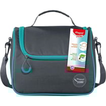 Sac à déjeuner et goûter - Isotherme - Bleu/Gris - Avec bandoulière - Picnik - Maped