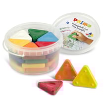 30 crayons de cire triangles