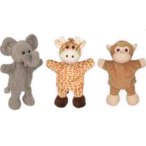 Marionnettes girafe singe éléphant
