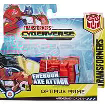 Transformers cyberverse - camion optimus prime : energon axe attack - hasbro - e3645