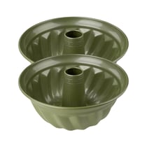 Ensemble de 2 Moules à kouglof 25 cm Zenker Green Vision