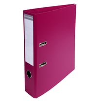 Classeur à levier PVC A4 dos de 70mm. - Fuchsia - x 10 - Exacompta