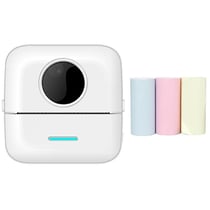 Mini Imprimante Bluetooth Thermique Avec Papier Couleur Pour Étudiants Blanc YONIS